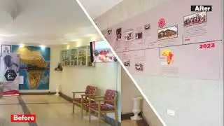 AMREF INTERNATIONAL UNIVERSITY (AMIU) reception area BEFORE & AFTER