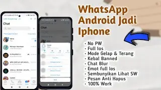 WhatsApp Iphone Terbaru 2023 Tanpa Password | WhatsApp Android Menjadi WhatsApp Iphone Terbaru 2023