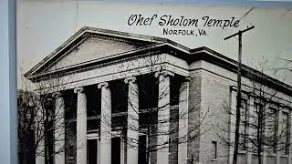 ca 1929 OHEF SHOLOM JEWISH SYNAGOGUE - NORFOLK, VIRGINIA