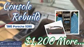 Реставрация консоли Porsche 928: паровая очистка компонентов и оценка необходимости замены