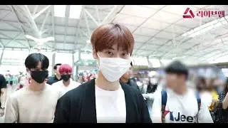WannaOne, with refreshing and cool eyes, at Incheon Airport