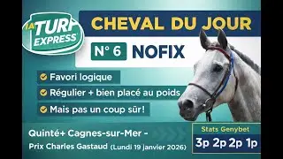 Quinté+ Lundi 19 janvier 2026.4ème course - Prix Charles Gastaud