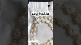 Korean Style Fairy Pearl Set | 4 Pieces Non Stretchable Handmade Beaded Jewellery By FIZERIA