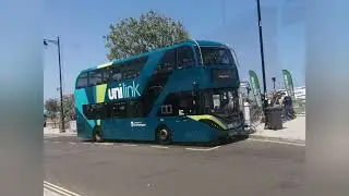 Video and picture of the buses of the isle of Wight festival at Ryde transport interchange