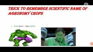 Trick to remember Scientific name of Agronomy crops #agriculture #agronomy #ibpsafo
