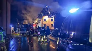 Gebäude in Vollbrand | Kennelbach | Laurin Raid | 2024