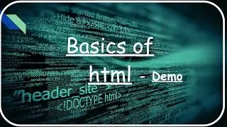 Basic's of Html part two - Demo