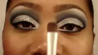 Blue and Silver Cut Crease