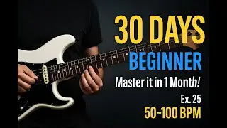 30-Day Alternate Picking Challenge | Exercise 25 – Troy Stetina (Beginner)