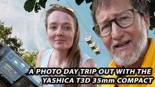 Trying Out a Vintage Yashica T3D 35mm Film Compact at a Car boot, Bike Meet, and Cable Car Station!