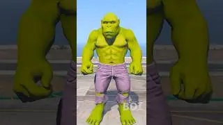ХАЛК + КОНГ = СЛЕДУЮЩИЙ УРОВЕНЬ ХАЛК КОНГ 😲 #шорты #gta5 #человек-паук