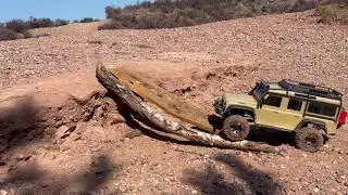 Trx4 Land Rover in the orange dust