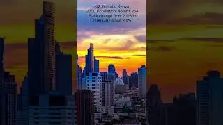 50 biggest cities by metro area in the World in 2100