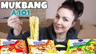 A101 BERONA NOODLE DENİYORUM | Yen Bir Bebeğimiz Oluyor 🤩 | Noodle Mukbang Türkçe