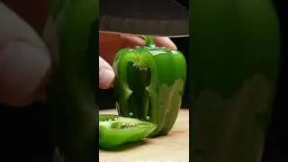 Relaxing ASMR Capsicum Cut in Glass 🫑 | Perfect Sounds to Sleep & Relax