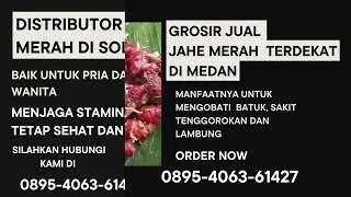 0895-4063-61427(Tel/Wa), jahe merah asli terdekat diMedan