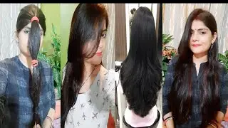 Best Hair Hack//बालों को घर पर खुद से कैसे काटे//डीप यू shape में