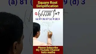 Square Root Simplification Tricks #maths #mathstricks #Shorts