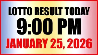 Lotto Result Today 9pm Draw January 25 2026 Swertres Ez2 PCSO