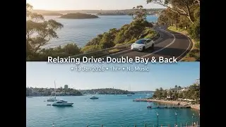 Silent Sydney Drive 🚗 Ryde ↔ Double Bay Morning & Evening Commute No Sound Long Drive for Relaxation