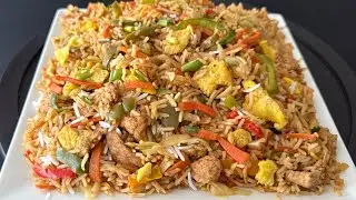 Chicken Fried Rice |  Restaurant Style Chicken Egg Fried Rice Recipe | Chinese Rice