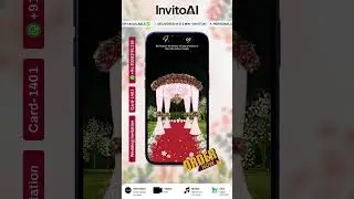Digital Wedding Invitation Video | Luxury Wedding Video |AI- 1401
