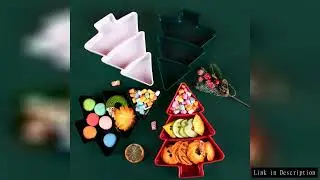 1pcs Christmas Tree Shaped Food Tray Candy Dessert Fruit Plate Christmas Decorations For Home Navida