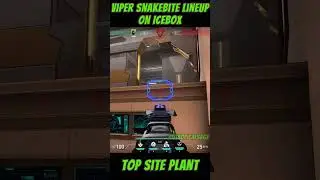 Viper Snakebite Lineup on Icebox | TOP SITE plant #valorant #shorts