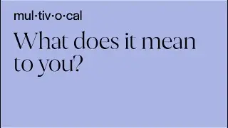 It&rsquo;s a Multivocal America: What does that mean to you? (extended cut)