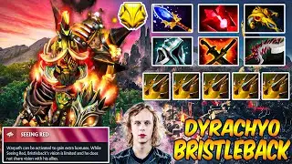 Crazy Monster Bristleback Carry Dyrachyo 21 Kills - Dota 2 Pro Gameplay
