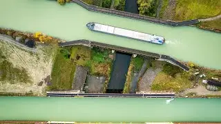 Dortmund-Ems-Kanal: Flutung der Umfahrungsstrecke der Kanalbrücke Ems