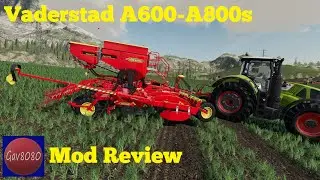 Сеялки Vaderstad Rapid A600-A800s &mdash; Обзор модов Farming Simulator 19