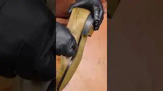 Gifennse Khaki Oxford Coloring Process | Handmade Leather Magic H #derby #shoes #handmade
