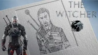 How to Draw GERALT OF RIVIA (The Witcher) | Step-by-Step Tutorial