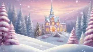 Animated | Pink Christmas Background: Pink Winter Wonderland Ambience Screensaver