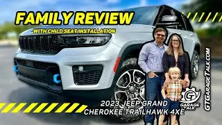 Jeep Grand Cherokee Trailhawk 4xe 2023 года | Семейный обзор с установкой детского кресла