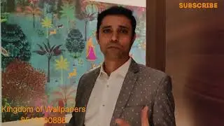 Krsna mehta wallpaper | designer wall covering | art on Wall | Krishna Mehta