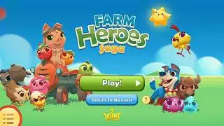 Farm Heroes Saga Game Level 1 And 2 Complete Gameplay.🍎🍊🍋😀😊.....