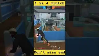Best 1 Vs 4 clutch destroyed in second 🔴Power of Bizon #taistar #freefire #short #shorts