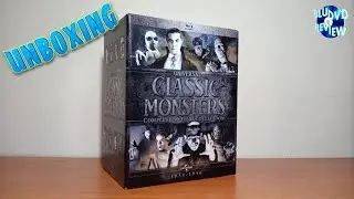 Universal Classic Monsters Complete 30 Film Collection Bluray Unboxing