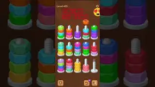 Nuts sort journey level 451-455 mobile satisfying gameplay Android gameplay