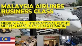 Malaysia Airlines Flying Business Class: Manila to Kuala Lumpur Experience | 737-800 | MH 807 🇲🇾 🛫🌏