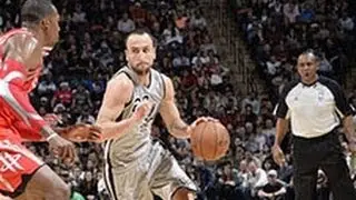 Manu Ginobli Passes Through Dwight Howard's Legs!