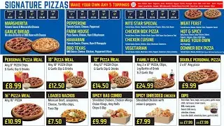 Premium Restaurants Screens Menu Design Service Inspired by like pizza hut, subway,  kfc, McDonald's