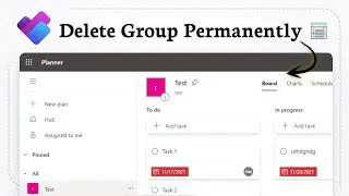How to delete a Microsoft Planner group (Easy Deletion)