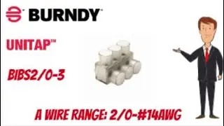 Burndy Unitap BIBS2/0-3 Clear Insulated Tap
