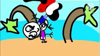 Blue pipe hizo berrince en la playa | tos pakso | dibujos animados
