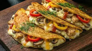 If you have a tortilla at home, it's quick and easy to cook! Tastier than pizza!