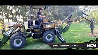 AUGER ATTACHMENT IN ACTION - 37X TLB Drills Holes Easily