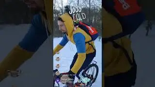 Tennis Player vs Snowstorm ❄️🥶 Bike Ride to the Courts (Winter Challenge!)